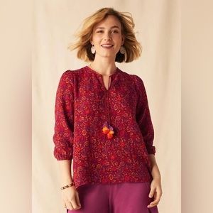 Matilda Jane Medallion Coral Reef top